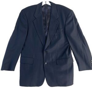 Boss Hugo Boss Loro Piana Blazer Men's Sz 36SH Black Business Virgin Wool